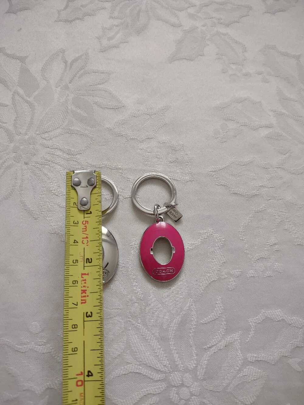 Coach Turn Lock Charm Two Key Chains
